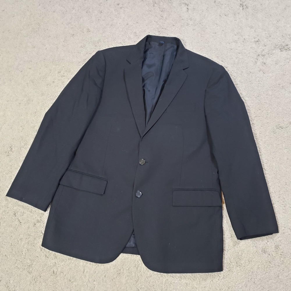 J. Crew Mens Thompson Blazer Black 42R Wool Stretch Jacket Sport Coat Preppy - Picture 2 of 14
